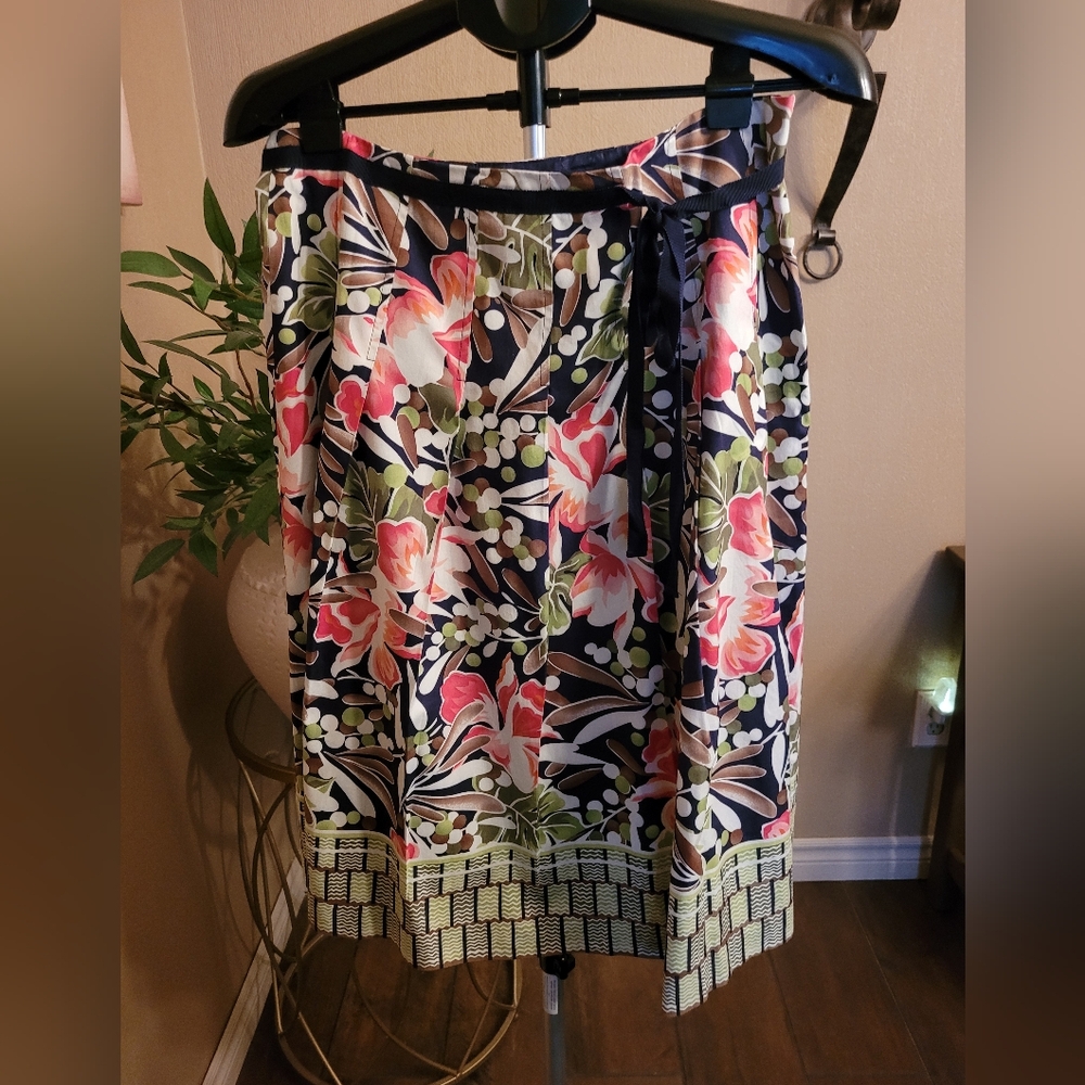Talbots Floral Print Women's A-Line Skirt